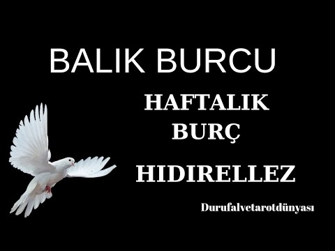 BALIK BURCU✨29 NİSAN - 5 MAYIS✨HAFTALIK BURÇ✨HIDIRELLEZ 🕊️ #tarot #durufalvetarotdünyası