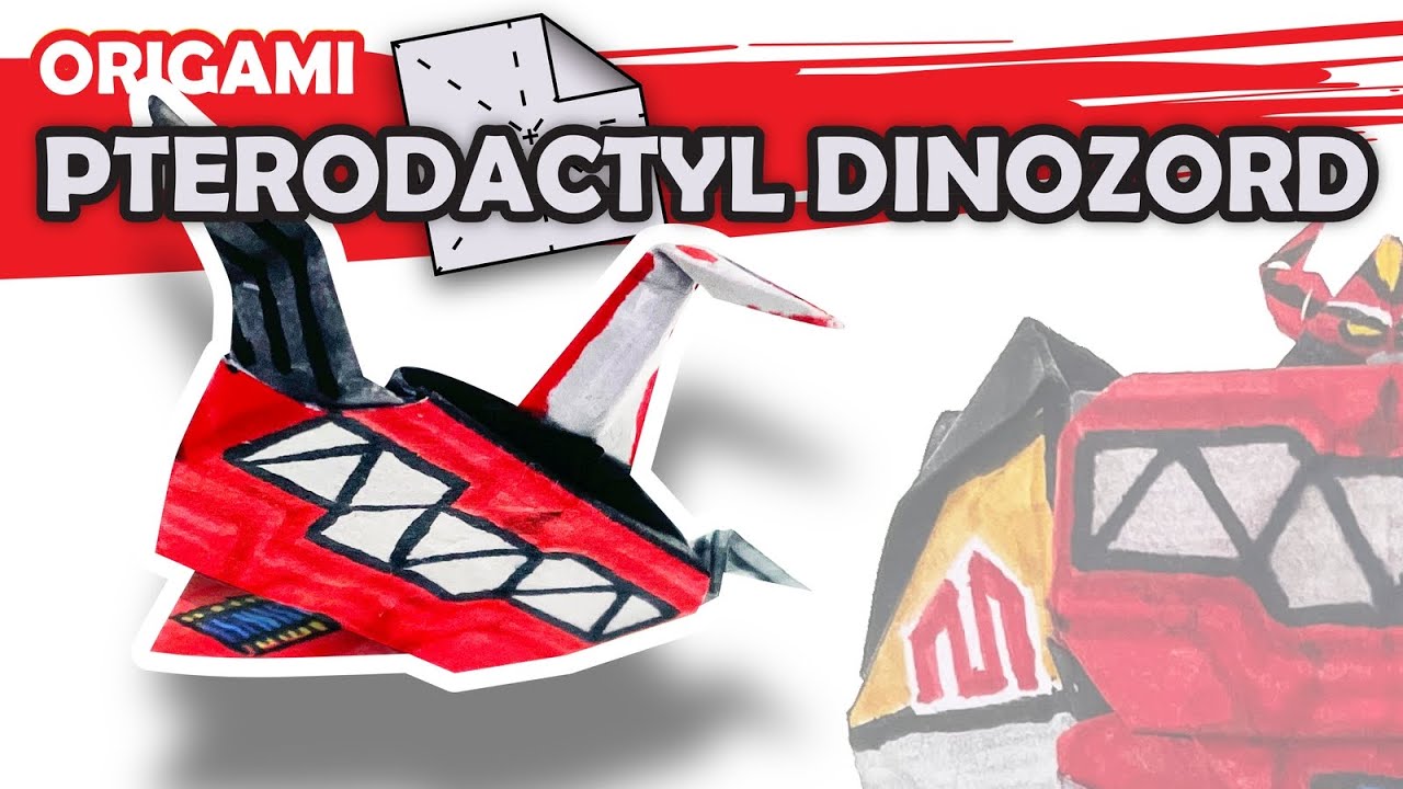 How to make a Pterodactyl Dinozord Origami Transformer