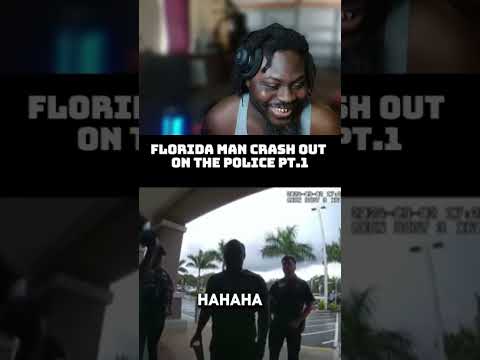 Florida man crash out on cop pt.1 #funny #police #viral #fyp #policevideo #shorts #short