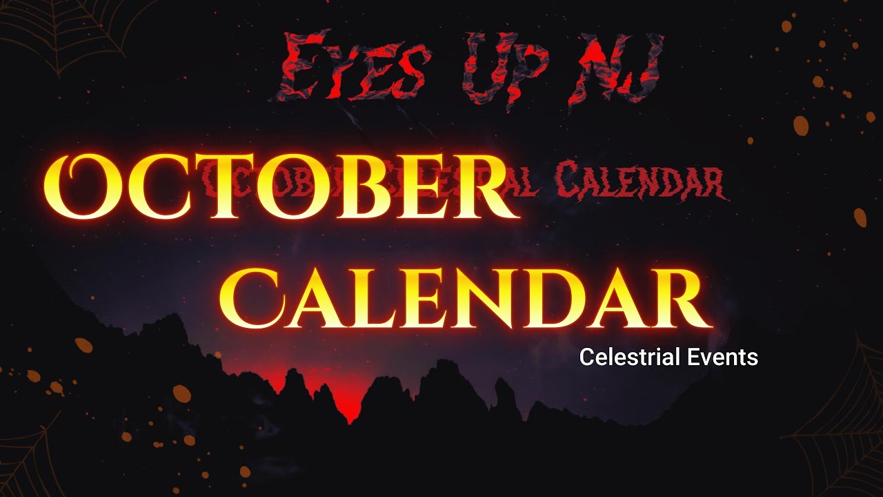 October 2025 Celestial Calendar 🌌