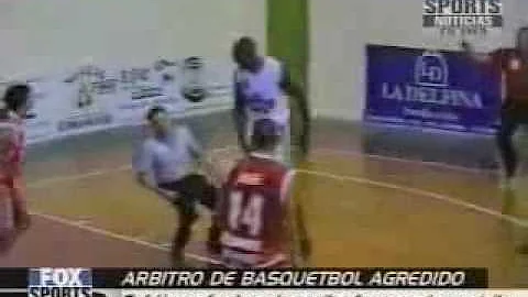 Basketball Player Hits Referee