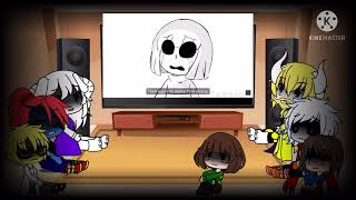 Undertale reacts to Error Sans stronger than you