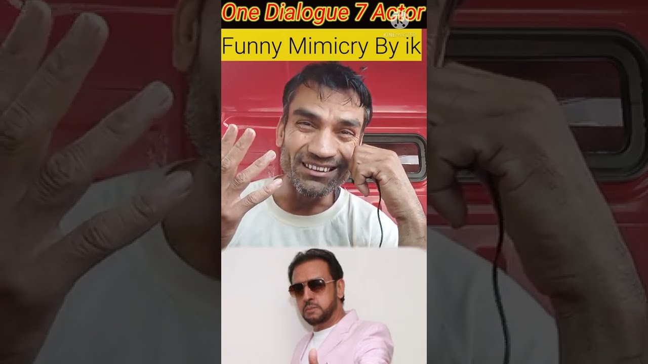 One Dialogue seven Actor Mimicry|| Funny Bollywood Actor Mimicry||