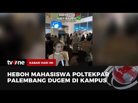 Viral Video Mahasiswa Poltekpar Palembang Dugem di Kampus, Ada DJ nya! | Kabar Hari Ini tvOne