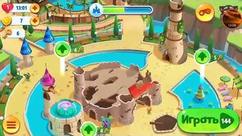 Talking Tom Pool Level 141, 142, 143, 144, 145 Walkthrough