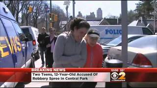 CBS 2: 5 Teens Questioned After Alleged Central Park Robbery Spree