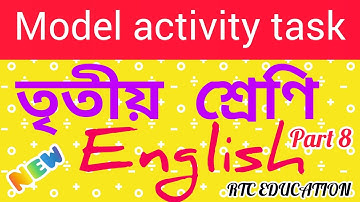Class 3 English Combined Model Activity Task Part 8 November full Answered