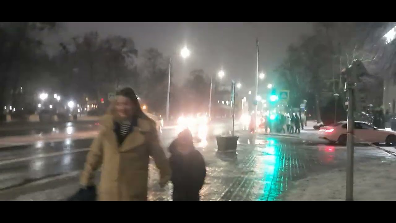 27.01.26☁️+1'🌨пр-т Машерова 🗿ул.Ленина ул.Дзержинского ул.Карла Маркса 