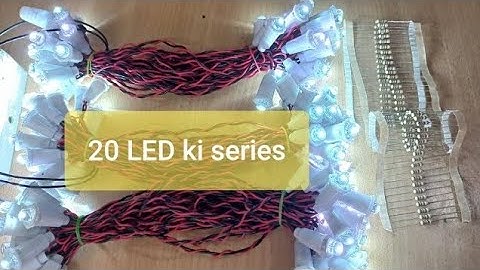 Full video on 20 LED series || BLS India || binary projects || Indian LED series LED jhalar