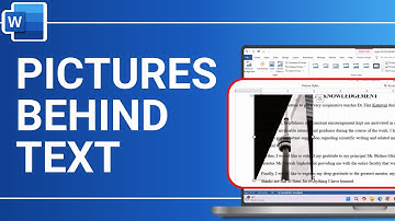 How to put Pictures behind Text in Word | Move Images Behind Text