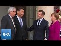 FRANCE/EU-CHINA-MEETING: Xi Meets with Macron, Merkel & Juncker