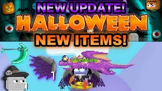 Halloween Update New Dark Aurora Wings  Apocalypse Scythe Growtopia