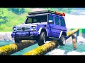 Cars vs Log Bridge #1 - BeamNG Drive | CRASHdriven