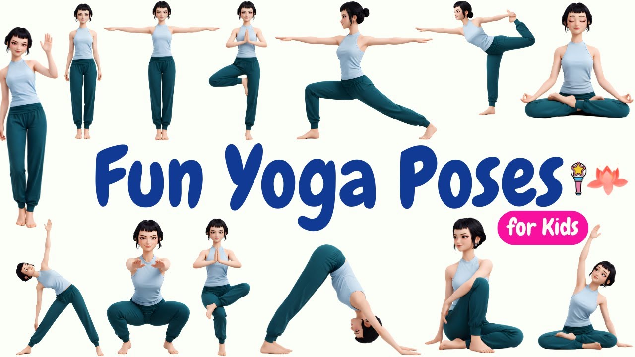 Fun Yoga Poses for Kids | Improve Flexibility & Stay Happy 🌻 - YouTube