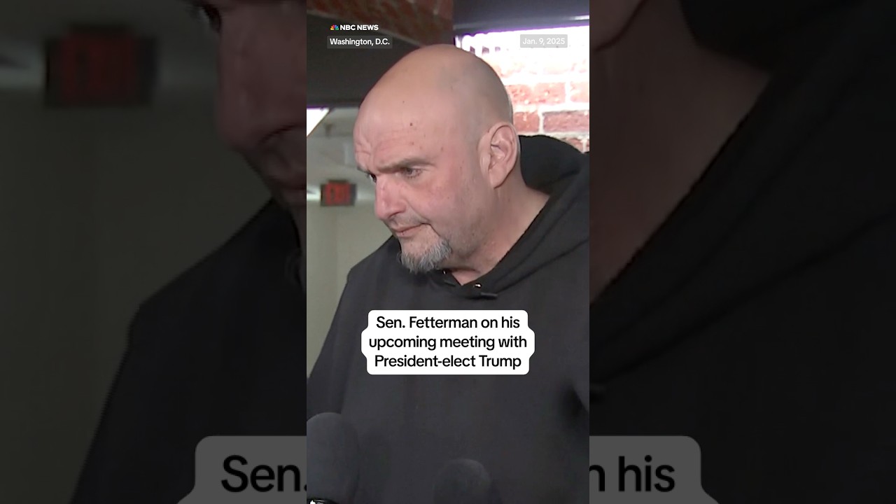 Sen. Fetterman on his upcoming meeting with President-elect Trump Sen. Fetterman on his upcoming meeting with President-elect Trump