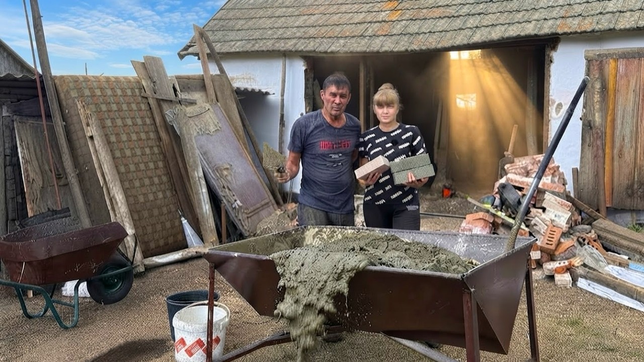 Начинаем стройку в гараже! Что успели сделать в за два дня?!