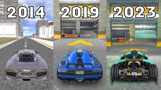 Evolution of All Extreme Car Driving Simulator {2014-2023} - Android & iOS screenshot 2