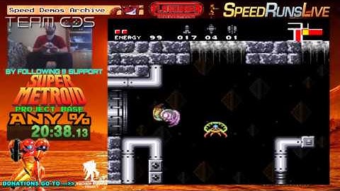 Super Metroid Project Base any% WR Speed Run 35:10