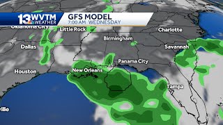 Latest run of the GFS forecast model screenshot 4