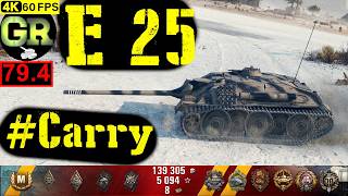 World of Tanks E 25 WoT Replay - 8 Kills 3.8K DMG(Patch 1.4.0)