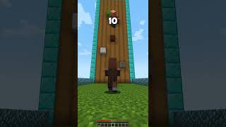 Which Mob Can Place Highest Block 💀 Minecraft Jump Test! #minecraft #shorts
