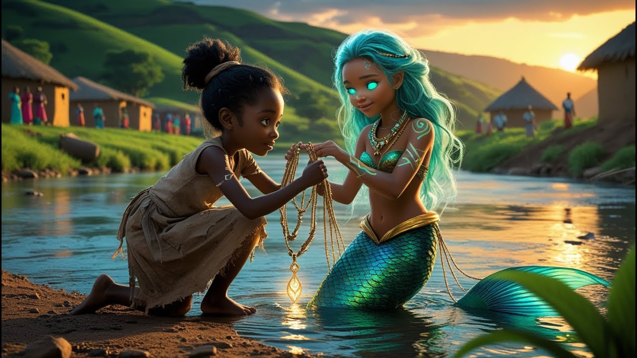 The Girl Who Saved a Mermaid & Got a Magical Necklace! 🧜🏽 - YouTube