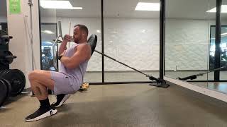 B Stance Landmine Hack Squat