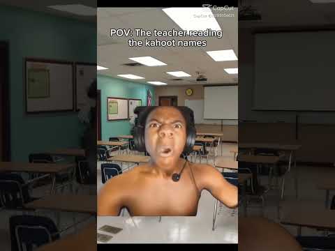 When the teacher is Reading the kahoot names #memes #funny #viral #speed #speedclip