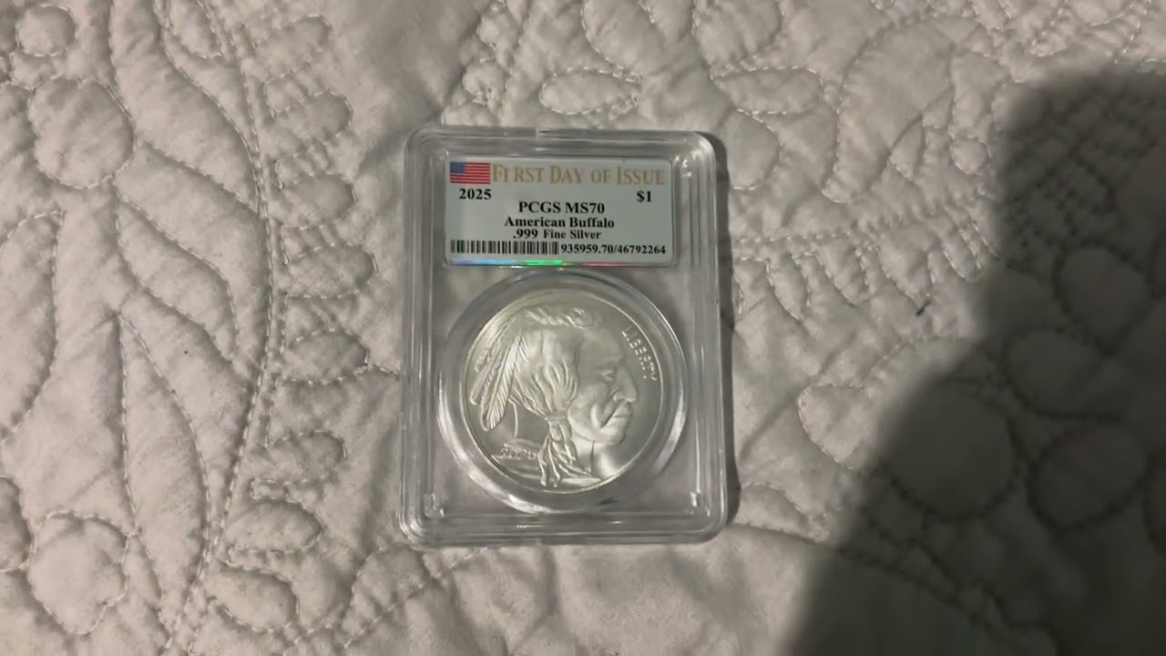 .999 Fine silver American Buffalo coin 2025