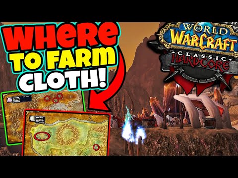Where To Farm Cloth in HARDCORE Classic WoW!
