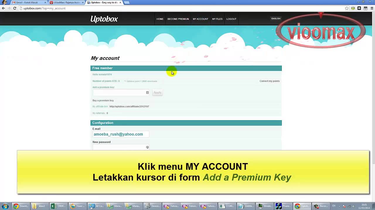Upgrade Account Free menjadi Premium YouTube