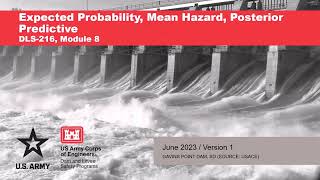 DLS-216 M8: Expected Probability, Mean Hazard Curve, Posterior Predictive