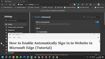 How to Enable Automatically Sign in to Website in Microsoft Edge Tutorial