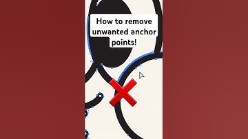 HOW to remove Anchor points in Adobe Illustrator #graphicdesign #illustratortips #illustration #logo