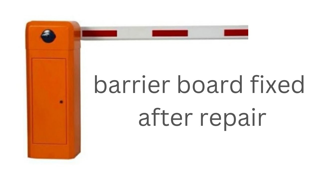 Parking barrier board fixing