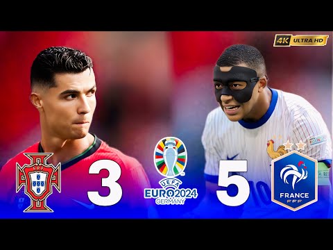 البرتغال 🇵🇹 vs فرنسا 🇫🇷 | مباراة مجنونة!! أهداف + لحظات لا تُنسى 🔥| بجودة 4K يورو 2024 🏆