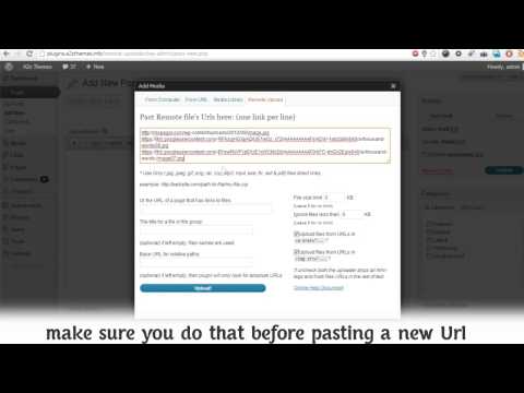 Remote Upload ( WordPress Plugin ) Uploading multiple files