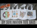 How to Sublimate on Tote Bags | Perfect Trick or Treat Bags!