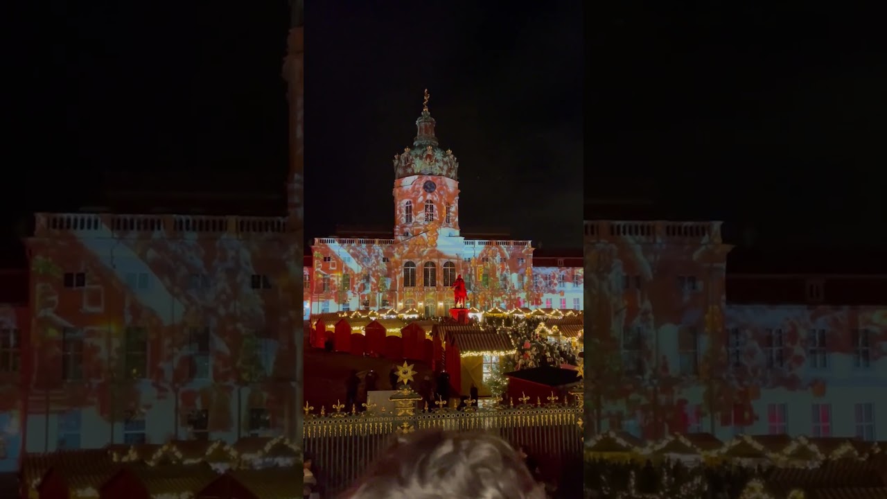 Charlottenburg Palace Christmas Market 🎄✨ Stunning Light Show & Winter Magic in Berlin!  