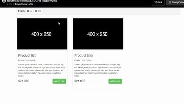 Bootstrap Flexbox List Grid Toggle Vuejs