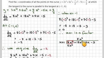 Differentiation and factor theorem