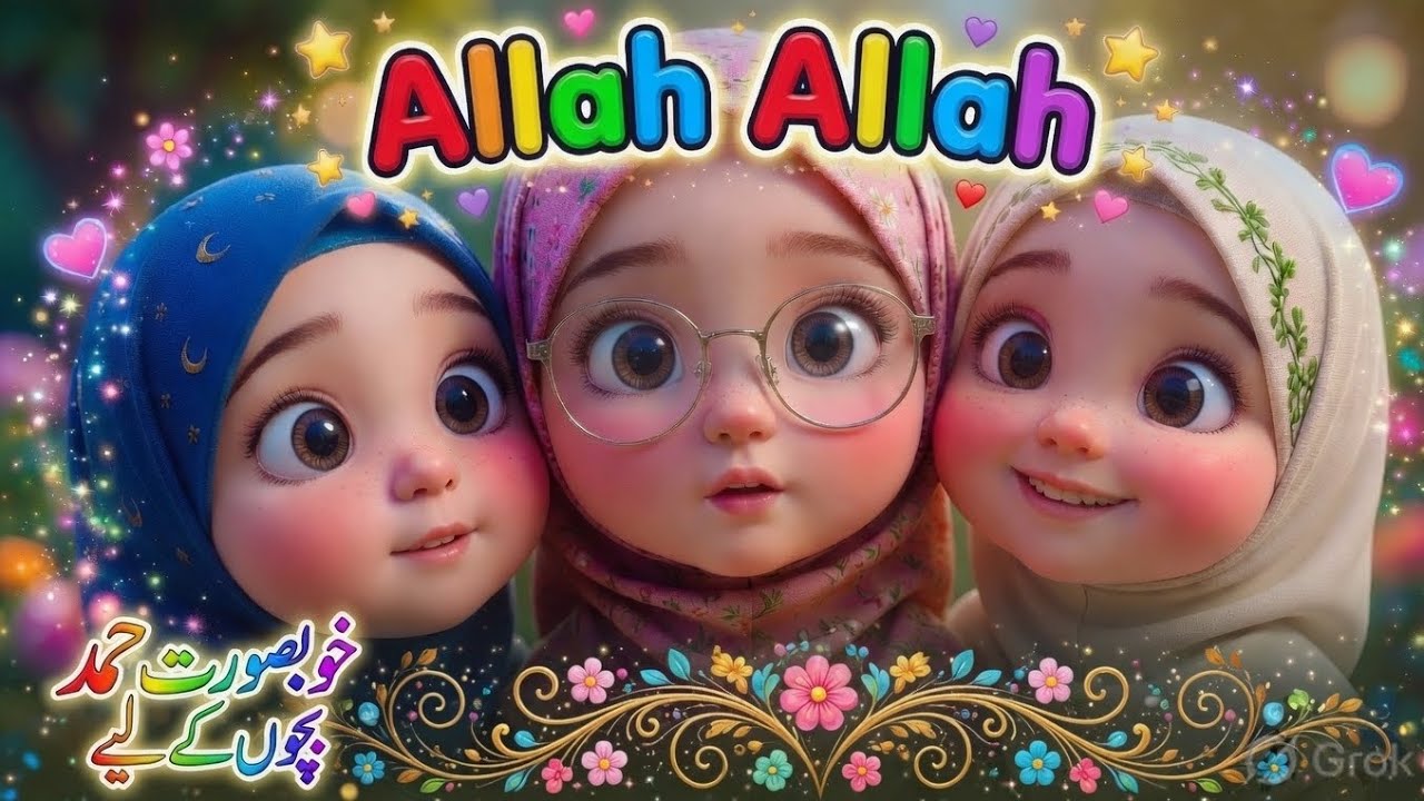 Bolo Baccho Allah Allah | Cute Islamic Kids Nasheed | Animated Muslim ...