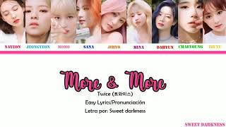 Twice More & More Color Coded Easy Lyricspronunciación