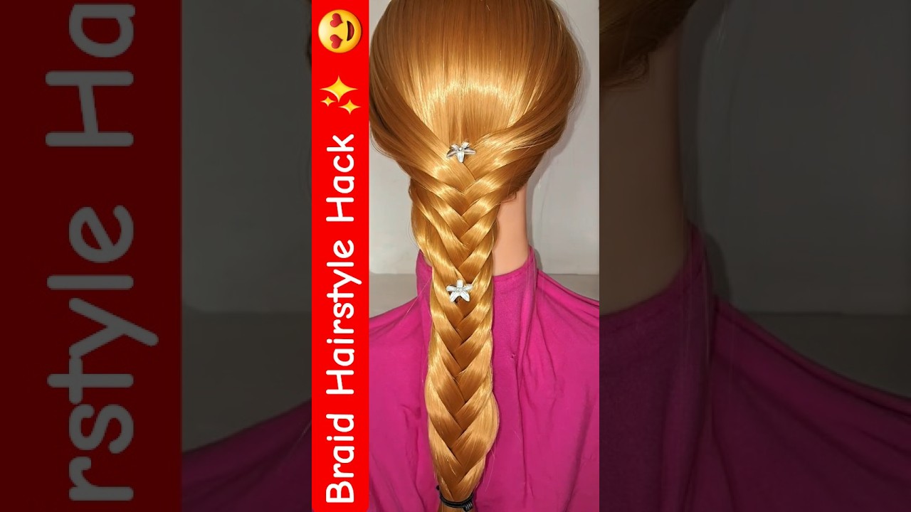 Easy Braids Hairstyle Hack For Long Hair 🎀❤️