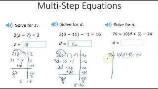 IXL Multi-Step Equations video 2
