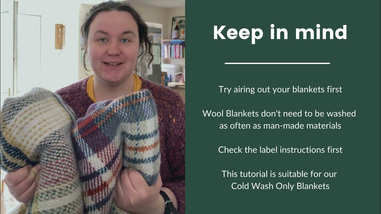 How to Wash a Wool Blanket YouTube