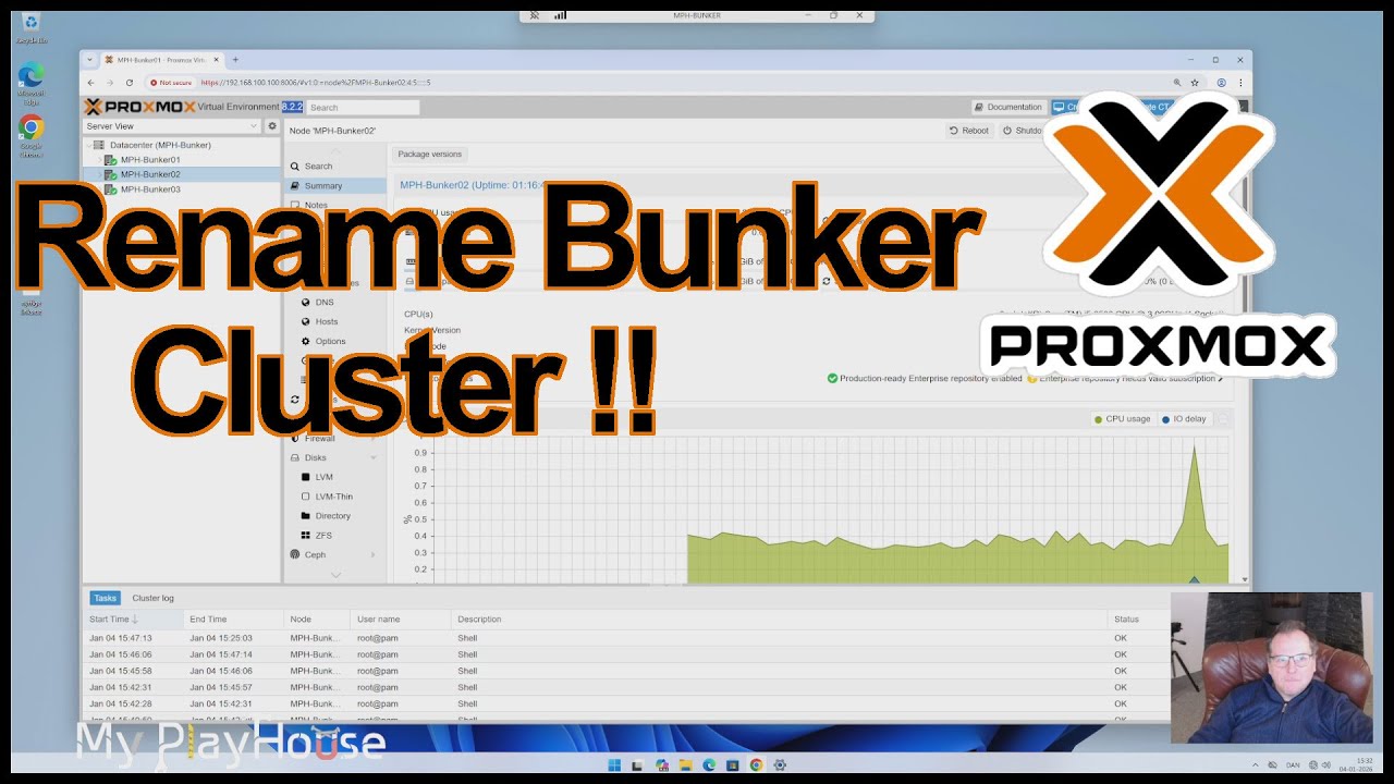 Changing Proxmox node Name and added in Cluster - 1561 - YouTube