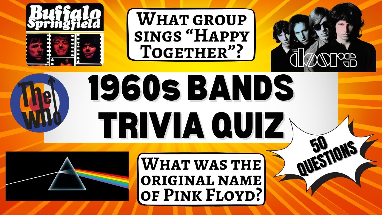 Put Your '60s Band Knowledge to the Test! Try this 50 Question CHALLENGE!