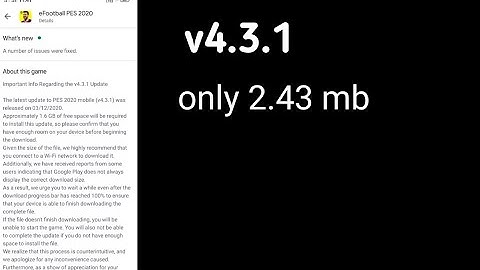 #PES #v4.3.1  PES 2020 mobile update v4.3.1 now available on play store⚡