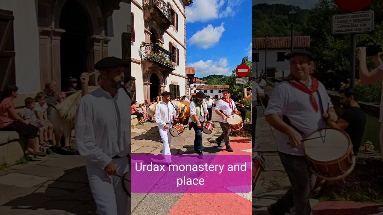 Urdax iron Day Procession at Urdazubi Monastery and Place - Basque/Navarre Festival